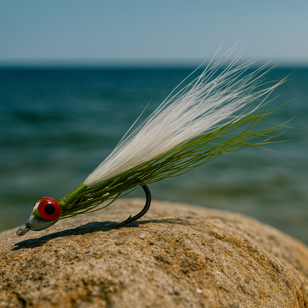 Clouser Minnow Olive/White