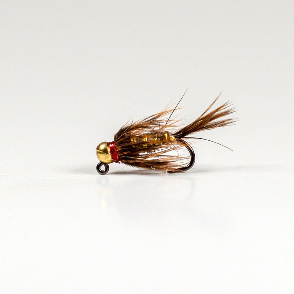 Tungsten Jighead Squirrel Nymph Brown Barbless