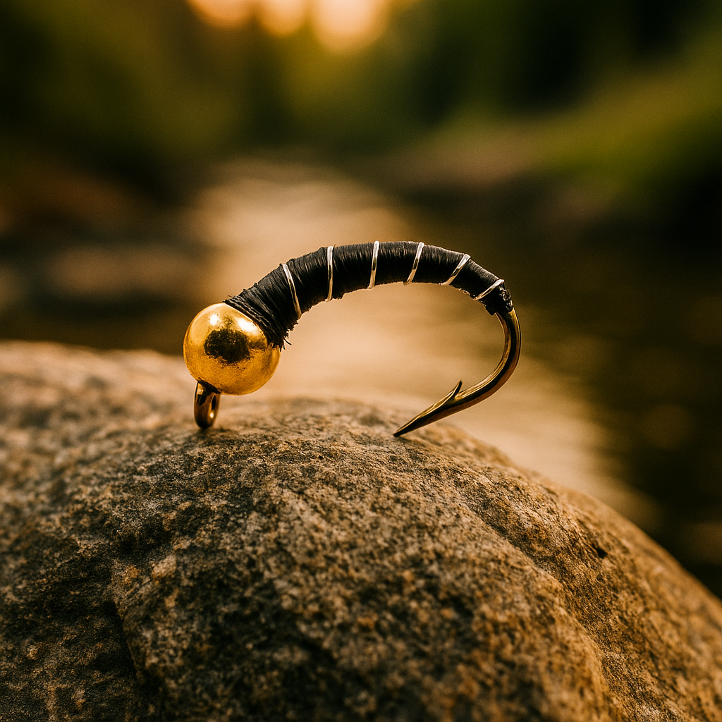 Tungsten Beadhead Zebra Midge