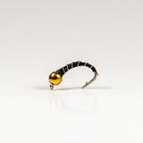 Tungsten Beadhead Zebra Midge