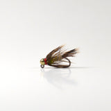 Tungsten Jighead Squirrel Nymph Olive Barbless