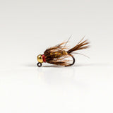 Tungsten Jighead Squirrel Nymph Brown Barbless