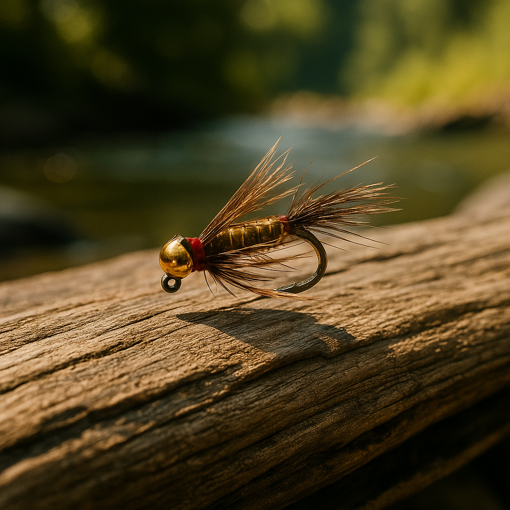 Tungsten Jighead Squirrel Nymph Brown Barbless