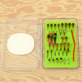 Nymphing Essentials Fly Box (Free Box Included) (34 Flies Total)